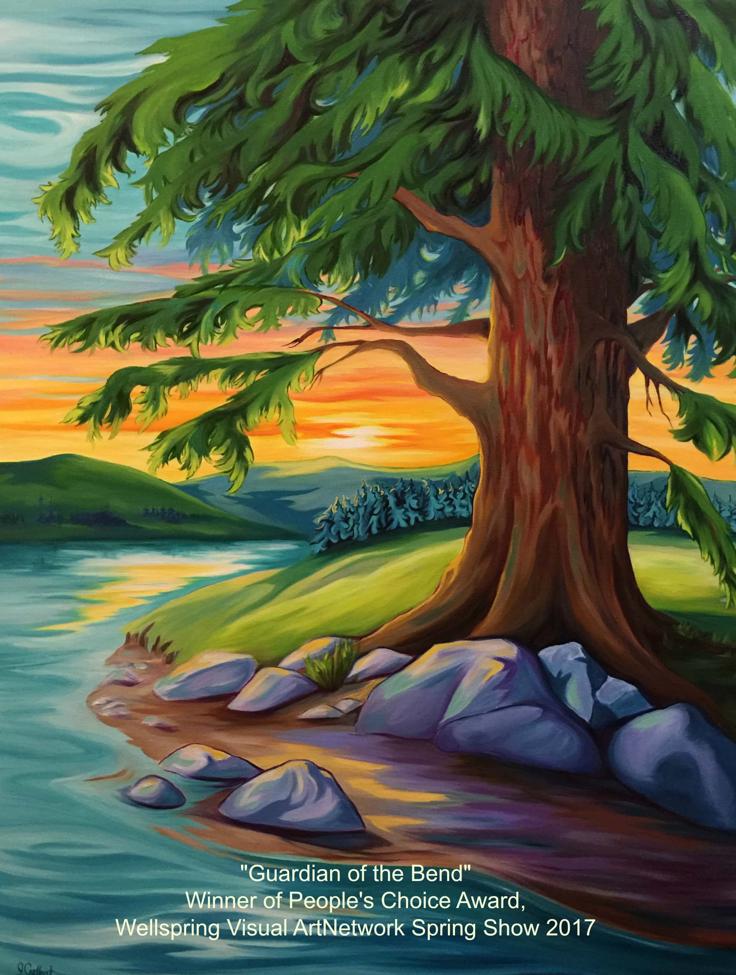 Guardian of the Bend painting by Janice Gallant